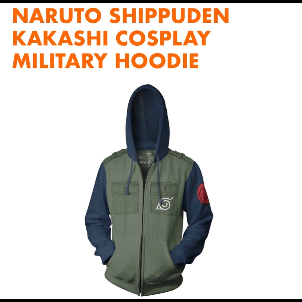 Naruto Shippuden Military Style Hoodie
